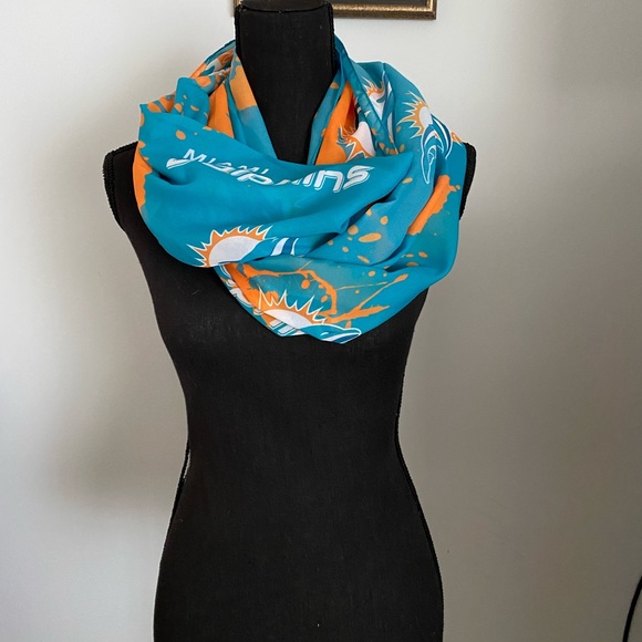 Miami Dolphins Infinity Scarf New! - Picture 2 of 10